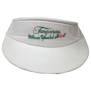 Tanqueray When You're Hot Sun Visor Cap White One Size Adjustable K-Studio